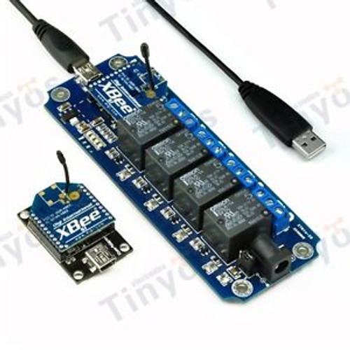 4 Channel USB/Wireless 5V Relay Module Xbee Remote Control Kit
