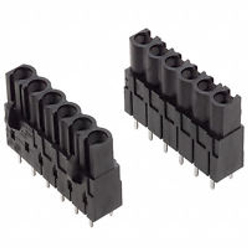 PK OF 100 Weidmuller TERM BLOCK HDR 6POS VERT 5.08MM 1646290000 - CONNECTOR