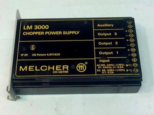 MELCHER LM 3000 LM 3040 CHOPPER POWER SUPPLY