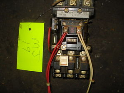 AB SIZE 1 CONTACTORS, #509-B0B W/ RESET, PING, 30 DAY WARRANTY