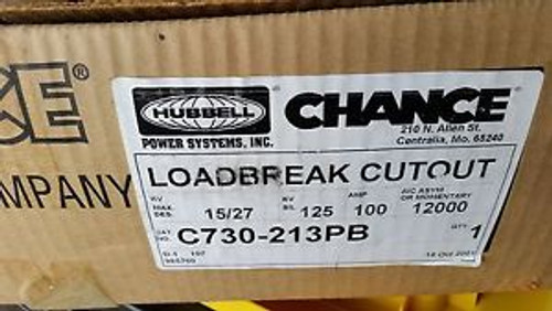 Hubbell Loadbreak Cutout C730-213PB