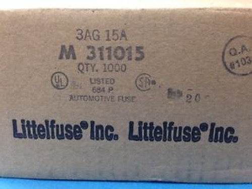 Box of 1000 Littelfuse 0311015.M   M 311015  Automotive Fuse