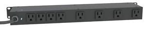 POWER FIRST 1BP97 Surge Protector, Black, 450 J