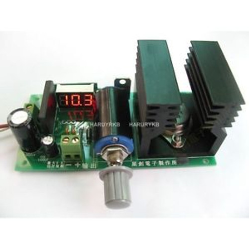 LM338K Adjustable DC 1.25-28v 5A Power board Converter W/ Digital led Voltmeter