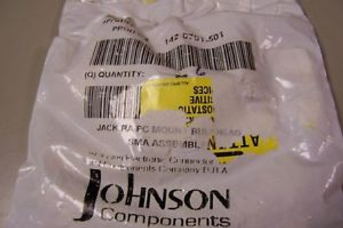 (25) Johnson 142-0701-501 RF Connectors PC R/A BLHD JCK