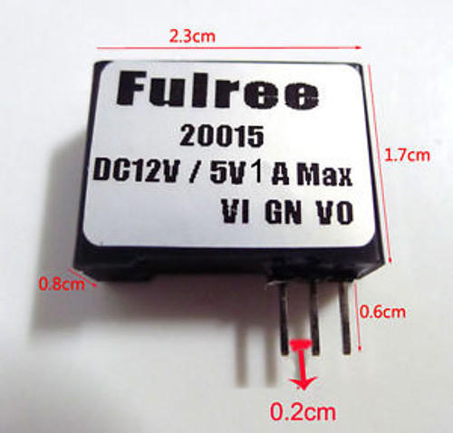 50pcs Ultra Mini DC Buck Converter 12V-5V Power Supply DC 7-22V to 5V 1A Module