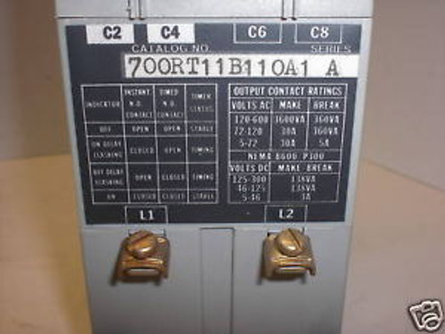ALLEN BRADLEY 700RT11B11OA1 SOLID STATE TIMING RELAY