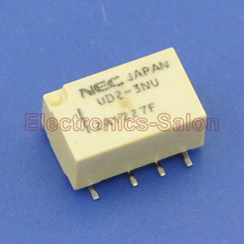 100x NEC UD2-3NU SMD Signal Relay,DC 3V,Ultra-miniature Flat,DPDT/2 Form C