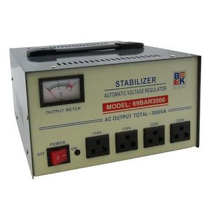 BK 69BAR3000 Automatic 3000 Watt Voltage Stabilizer