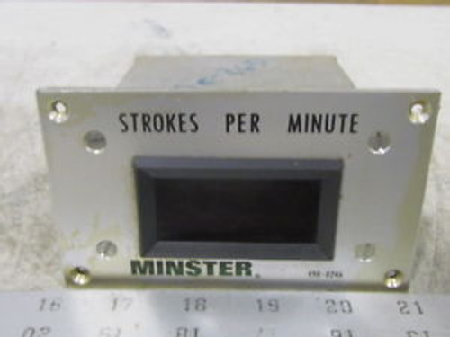 Minster 490-0246 Strokes per Minute Meter NEW