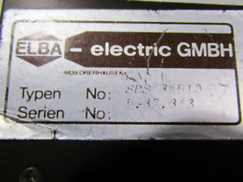 ELBA SRS 34510 Power Supply Board