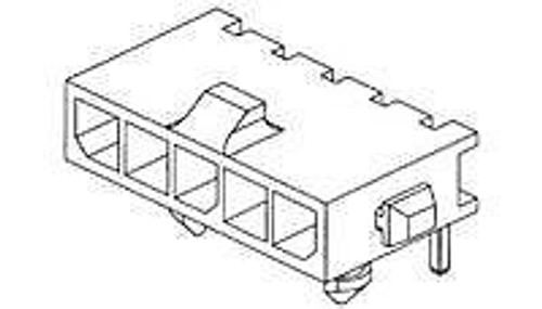 Pin & Socket Connectors HDR ASSY 2 POS R/A SINGLE ROW 30 AU (100 pieces)