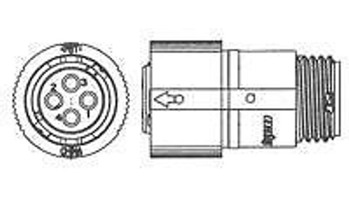 Standard Circular Connector PLUG 8-4 .035 - .059 (10 pieces)