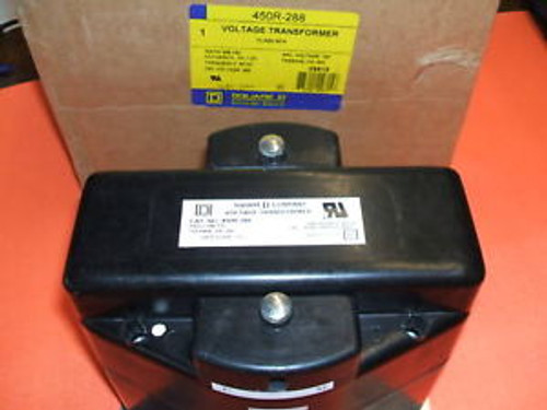 New Square D Transformer 450R-288, Primary 288 Volt, Secondary 120 Volt