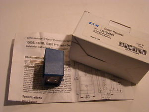 New CUTLER-HAMMER/ OPCON,MODEL NO.1381B-6501 PART #106890, PROX.SENSOR  (BIN 45)