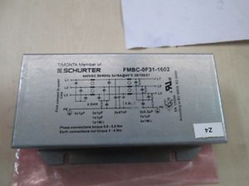 Schurter FMBC-0F31-1602 Power Line Filter FMBC Input filter 16A Spez