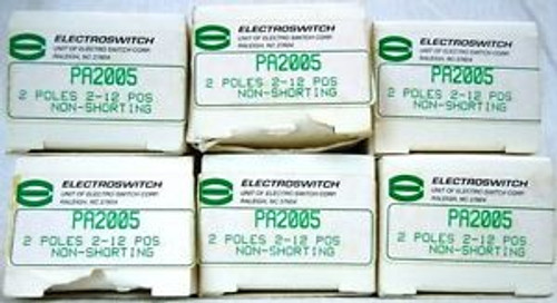 6 Electroswitch PA2005 Switch Shafts w/Wafers New Old Stock Never Used