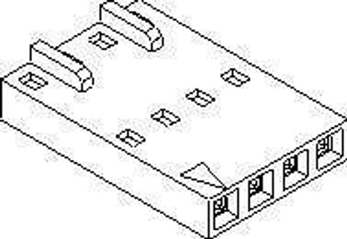 Headers & Wire Housings 4 CKT CRIMP HOUSING (100 pieces)