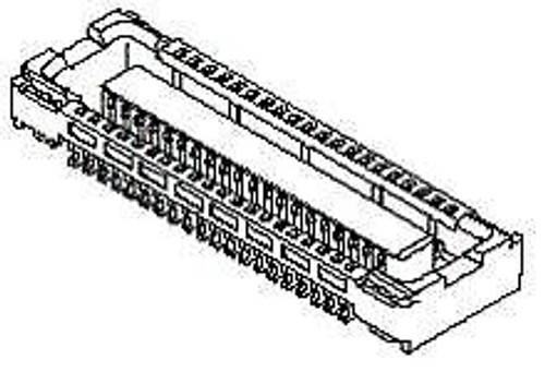 Board to Board & Mezzanine Connectors 20 Ckt Receptacle J-leads & ...(50 pieces)