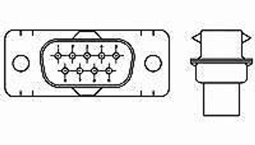 D-Sub Standard Connectors DSUB E09P CRIMP (10 pieces)