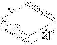 Pin & Socket Connectors 3 CKT HOUSING .125 HCS-125 (100 pieces)