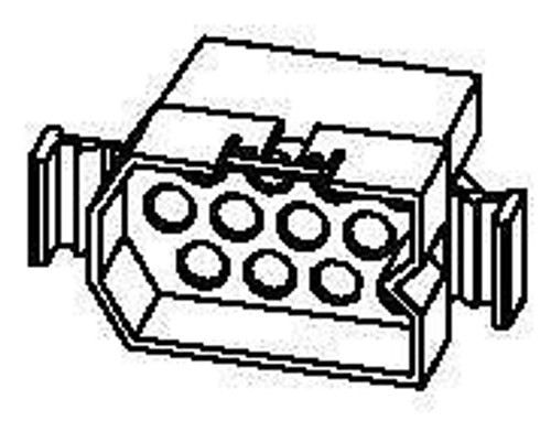 Pin & Socket Connectors 125 Housing Plug Mnt Ears 12Ckt (50 pieces)