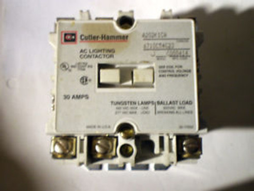 CUTLER-HAMMER A202K1CA AC LIGHTING CONTACTOR 30A 120V