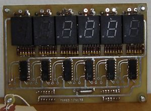 #SLS1C23 Bryant 6-Digit Display Assembly #2K1155 printed circuit board #7584LR