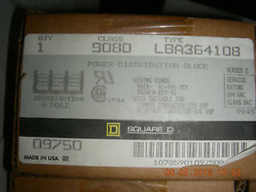 Square D Power Distribution Block  LBA364108