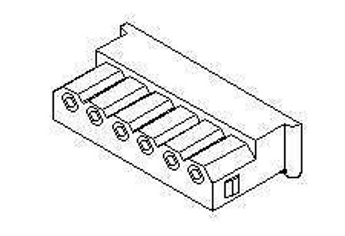 Headers & Wire Housings 2.50 SPOX HSG 9P friction lock (100 pieces)