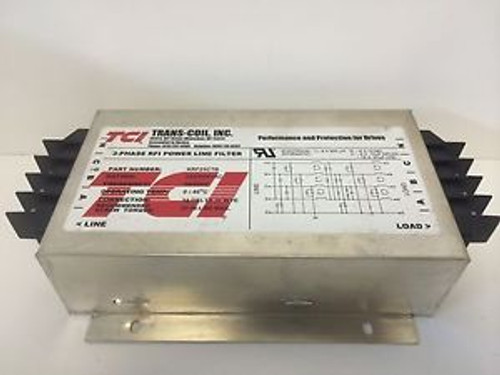 NEW UNUSED TCI TRANS COIL 3-PHASE POWER LINE FILTER KRF25CTB 25A 600V