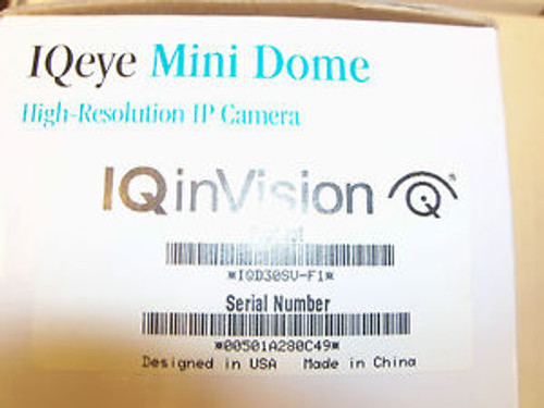 IQD30SV-F1 IQinVision Mini dome camera, Camera, Alliance-Mini, Vandal Dome, H.26
