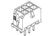 Headers & Wire Housings Microfit 3.0 V TH Hdr DR 30Au 2Ckt (50 pieces)
