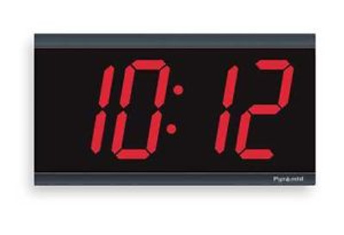 PYRAMID 9D44BR Wireless Clock, Digital, 4 Digit, 4 In