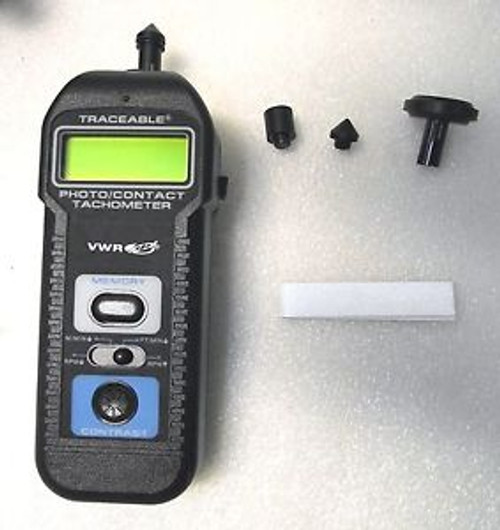 Control Co. Touchless Photo/Contact Digital Tachometer Mod: 23609-214 w Case Wty