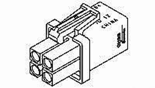 Pin & Socket Connectors 4P PLUG HOUSING UNIV M-N-L (100 pieces)