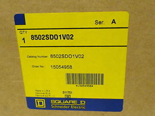 Square D 8502SDO1V02 Ser A Contactor NEW in Box