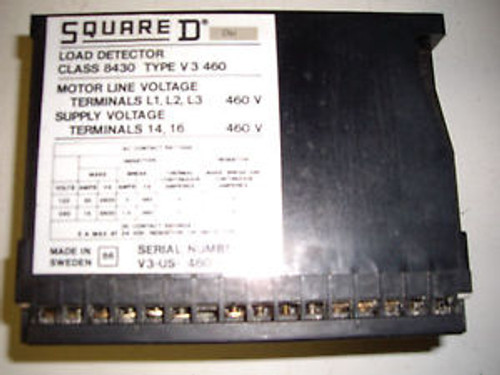 Square D Load Detector , Class 8430 Type V3 , 460 Volt