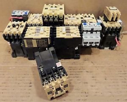 12 PIECE  ASSORTED ALLEN BRADLEY CONTACTORS 100-A24NZ3 100-A09ND3 ETC