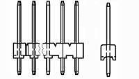 Headers & Wire Housings 03P MTA100 HDR ASSY NARROW AU (100 pieces)