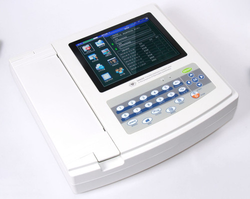 CONTEC ECG1200G Digital 12 ECG/EKG Electrocardiog Free PC Software Touch Screen