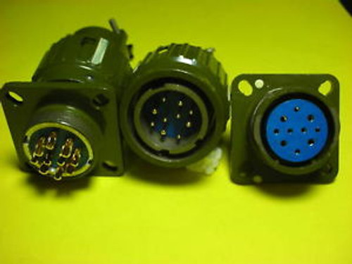 20,Military 10-Pin Twist Male / Female Connector,10PM