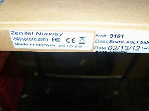 9101 Zenitel 1009101010.0200 ASLT Subscriber Line Board