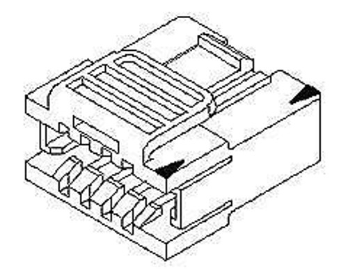 Headers & Wire Housings INTERIM CLIP 16P dual row w/frnt ribs (50 pieces)