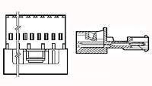 Headers & Wire Housings 03P PSTD RCPT ASSY (100 pieces)