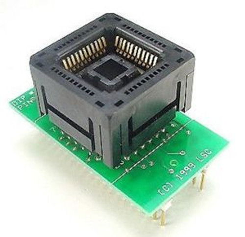 Programming Adapter for 44 pin PLCC to DIP, USA Manufacturer