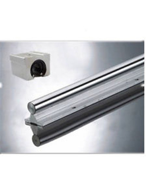 SBR16 -600mm rail shaft supports with SBR16UU Linear Bearing unit case