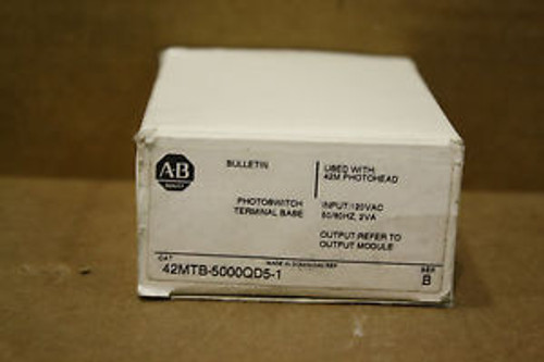 ALLEN-BRADLEY 42MTB-5000QD5-1 TERMINAL BASE PHOTOSWITCH