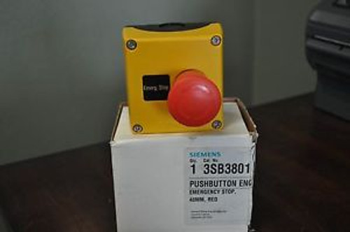 SIEMENS 3SB3801-0DT EMERGENCY STOP PUSH BUTTON ENCLOSURE