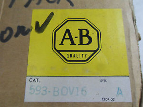 (X4-2) 1 NEW ALLEN BRADLEY 593-BOV16 OVERLOAD RELAY